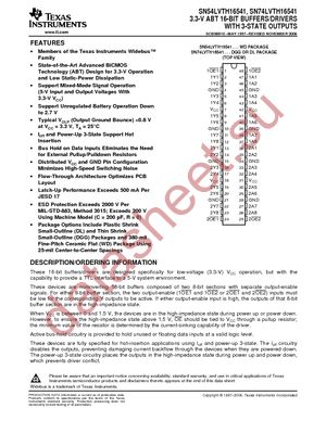 74LVTH16541DGGRG4 datasheet  